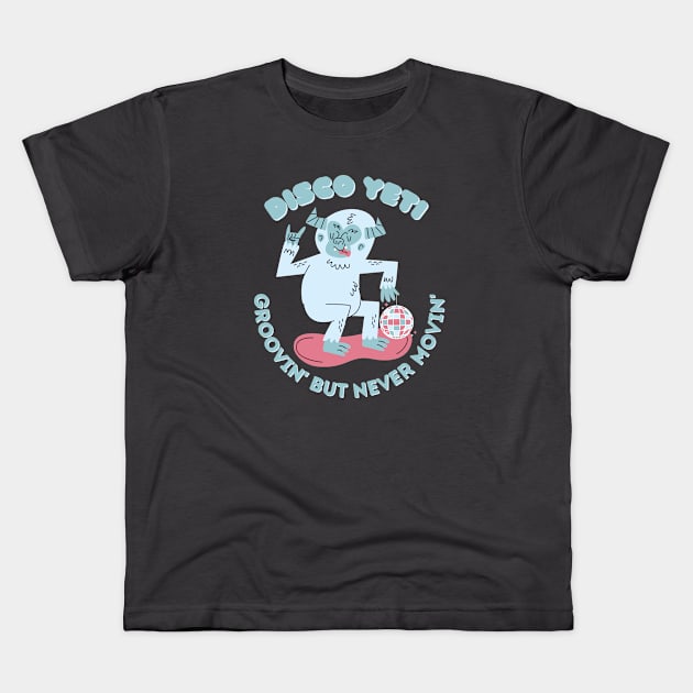 disco yeti #2 Kids T-Shirt by Summyjaye